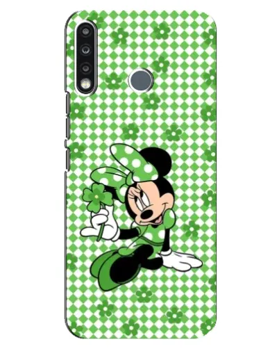 Чехол для TECNO Spark 4 с картинкой «Mickey в клетку»