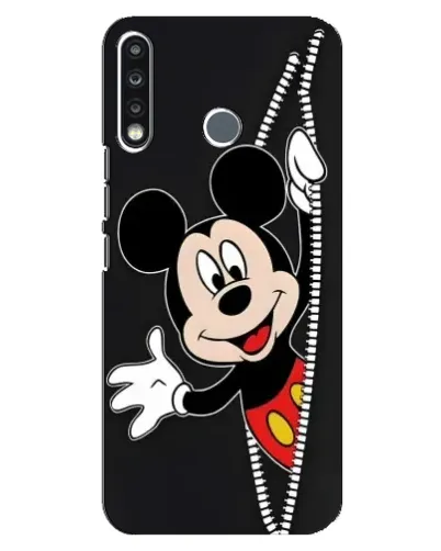 Чехол для TECNO Spark 4 с картинкой «Микки раздвигает стены»