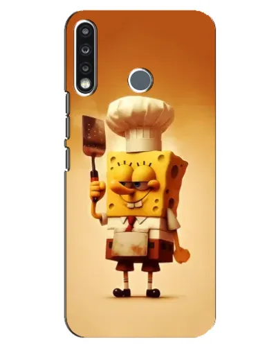 Чохол для TECNO Spark 4 з картинкою «Губка Боб кухар» Чохол для TECNO Spark 4 з картинкою «Губка Боб кухар»
