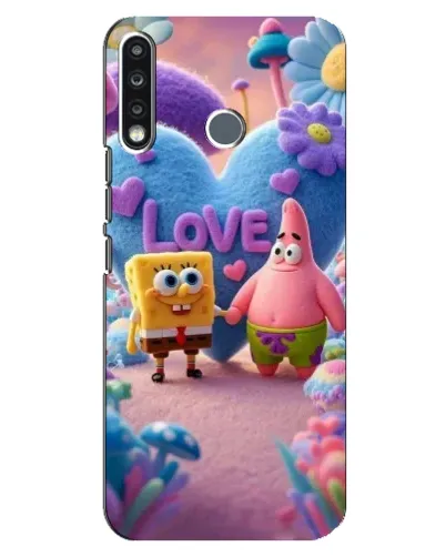 Чохол для TECNO Spark 4 з картинкою «Губка Боб Патрік» Чохол для TECNO Spark 4 з картинкою «Губка Боб Патрік»