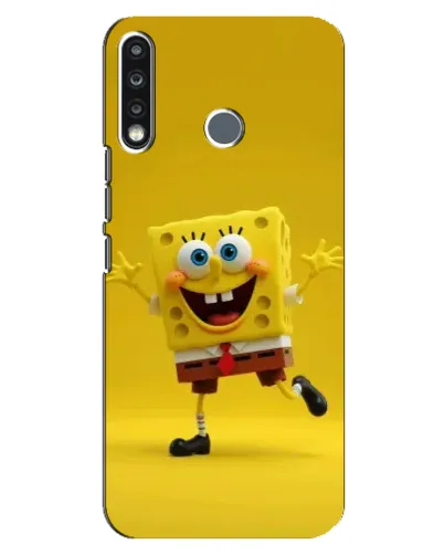 Чохол для TECNO Spark 4 з картинкою «Позитивний Губка Боб» Чохол для TECNO Spark 4 з картинкою «Позитивний Губка Боб»