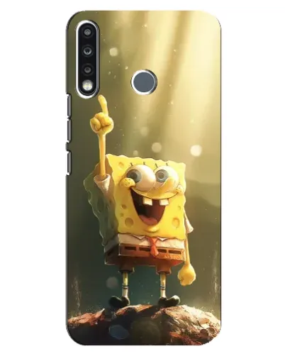 Чохол для TECNO Spark 4 з картинкою «Сяючий Спанч Боб» Чохол для TECNO Spark 4 з картинкою «Сяючий Спанч Боб»