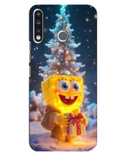 Чохол для TECNO Spark 4 з картинкою «Різдвяний Спанч Боб» Чохол для TECNO Spark 4 з картинкою «Різдвяний Спанч Боб»