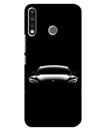 Чехол для TECNO Spark 4 с картинкой «Фары Tesla Night» Чехол для TECNO Spark 4 с картинкой «Фары Tesla Night»