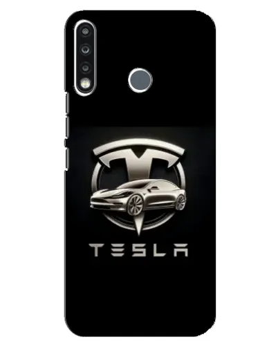 Чехол для TECNO Spark 4 с картинкой «Tesla — серебристое авто» Чехол для TECNO Spark 4 с картинкой «Tesla — серебристое авто»