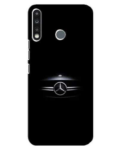 Чехол для TECNO Spark 4 с картинкой «Mercedes — абстрактные линии»