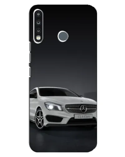 Чехол для TECNO Spark 4 с картинкой «Mercedes AMG GT Silver»