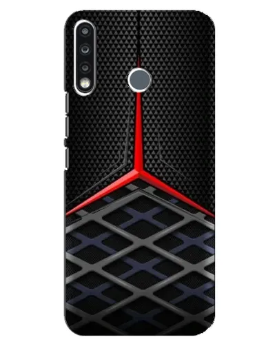 Чехол для TECNO Spark 4 с картинкой «Mercedes Carbon Grid»
