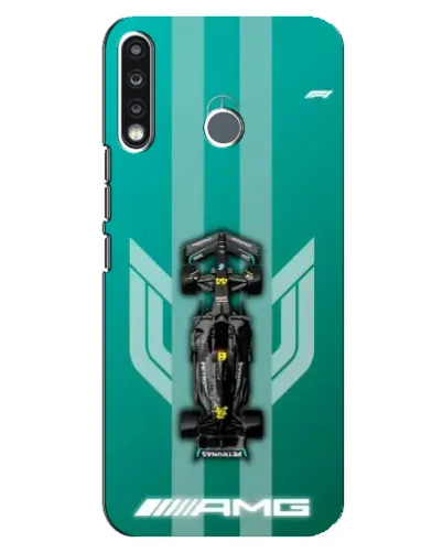 Чехол для TECNO Spark 4 с картинкой «Mercedes AMG Petronas»