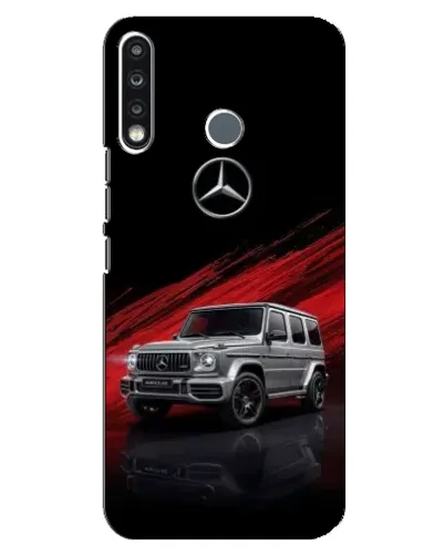 Чехол для TECNO Spark 4 с картинкой «Mercedes G-Class красный»