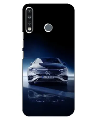 Чехол для TECNO Spark 4 с картинкой «Ночной Mercedes EQ»