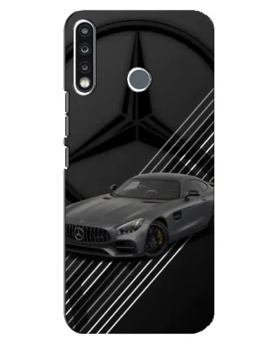 Чехол для TECNO Spark 4 с картинкой «Mercedes AMG — графика»