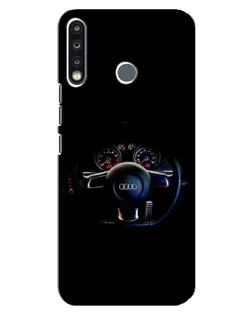 Чехол для TECNO Spark 4 с картинкой «Салон Audi — руль» Чехол для TECNO Spark 4 с картинкой «Салон Audi — руль»