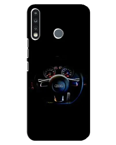 Чехол для TECNO Spark 4 с картинкой «Салон Audi — руль» Чехол для TECNO Spark 4 с картинкой «Салон Audi — руль»