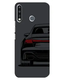 Чехол для TECNO Spark 4 с картинкой «Задняя часть Audi — арт»