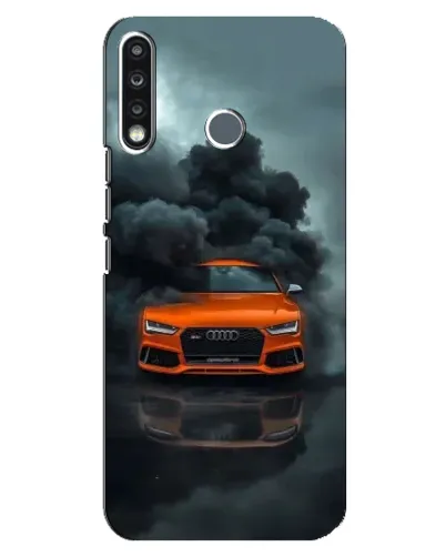 Чехол для TECNO Spark 4 с картинкой «Audi в облаках дыма» Чехол для TECNO Spark 4 с картинкой «Audi в облаках дыма»