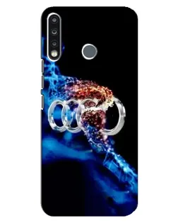 Чехол для TECNO Spark 4 с картинкой «Энергия лого Audi»