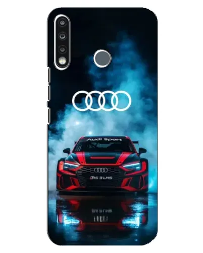 Чехол для TECNO Spark 4 с картинкой «Audi Sport — неон» Чехол для TECNO Spark 4 с картинкой «Audi Sport — неон»