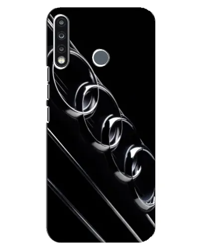 Чехол для TECNO Spark 4 с картинкой «Audi — абстрактные кольца» Чехол для TECNO Spark 4 с картинкой «Audi — абстрактные кольца»