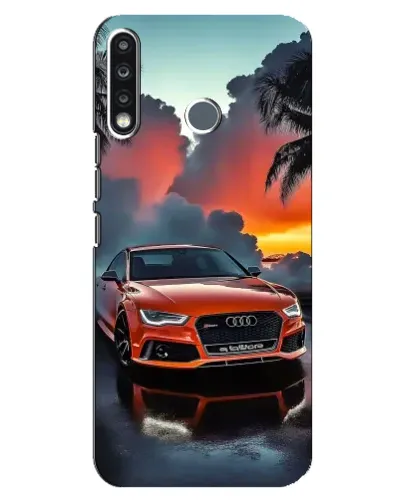 Чехол для TECNO Spark 4 с картинкой «Audi — закат» Чехол для TECNO Spark 4 с картинкой «Audi — закат»