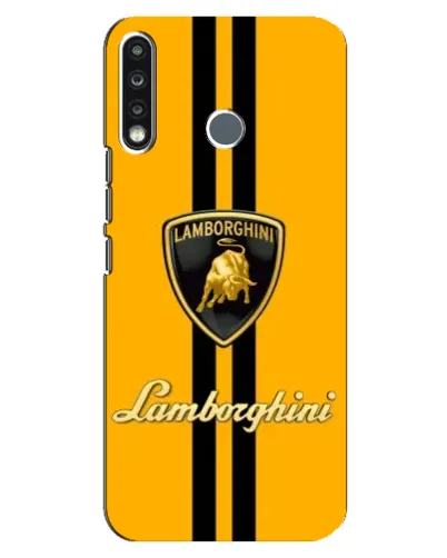 Чохол для TECNO Spark 4 з картинкою «Lamborghini Stripe жовтий» Чохол для TECNO Spark 4 з картинкою «Lamborghini Stripe жовтий»