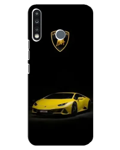 Чохол для TECNO Spark 4 з картинкою «Lamborghini жовтий акцент» Чохол для TECNO Spark 4 з картинкою «Lamborghini жовтий акцент»