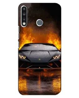 Чохол для TECNO Spark 4 з картинкою «Lamborghini у вогні» Чохол для TECNO Spark 4 з картинкою «Lamborghini у вогні»