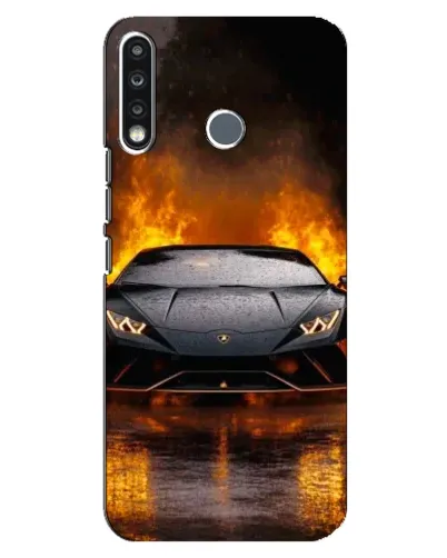 Чохол для TECNO Spark 4 з картинкою «Lamborghini у вогні» Чохол для TECNO Spark 4 з картинкою «Lamborghini у вогні»