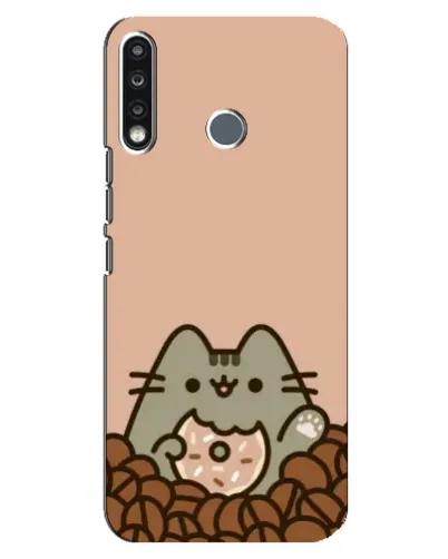 Чехол для TECNO Spark 4 с картинкой «Кофейный Пушин»
