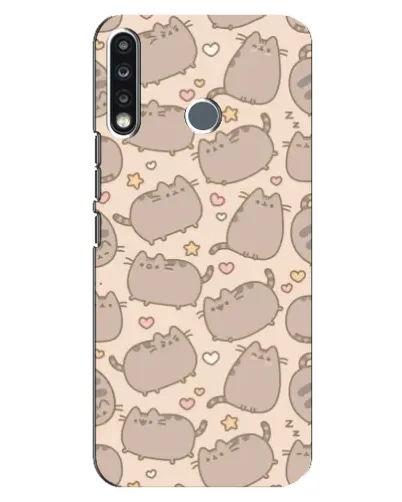 Чехол для TECNO Spark 4 с картинкой «Маленькие Пушины»