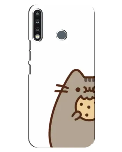 Чехол для TECNO Spark 4 с картинкой «Пушин с печеньем»
