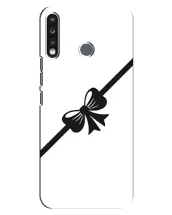 Чохол для TECNO Spark 4 з картинкою «Діагональний бант»
