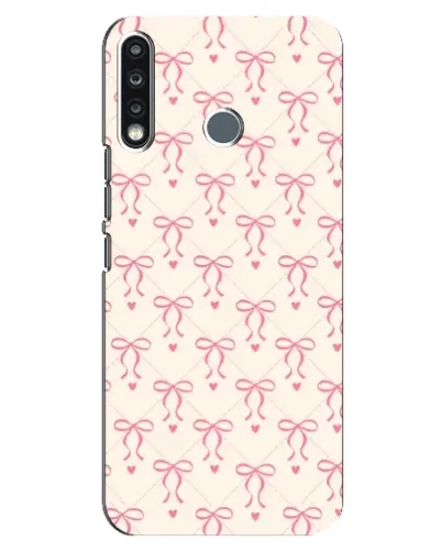 Чохол для TECNO Spark 4 з картинкою «Рожеві бантики Coquette» Чохол для TECNO Spark 4 з картинкою «Рожеві бантики Coquette»