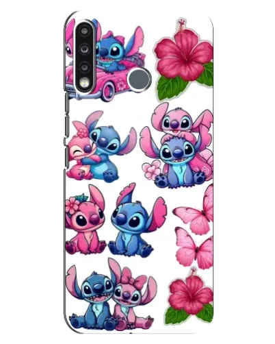 Чехол для TECNO Spark 4 с картинкой «Стикеры Stitch и Angel» Чехол для TECNO Spark 4 с картинкой «Стикеры Stitch и Angel»