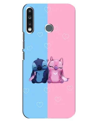 Чехол для TECNO Spark 4 с картинкой «Stitch и Angel Love» Чехол для TECNO Spark 4 с картинкой «Stitch и Angel Love»