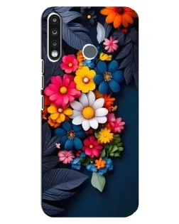 Чехол для TECNO Spark 4 с картинкой «Цветочная феерия» Чехол для TECNO Spark 4 с картинкой «Цветочная феерия»