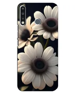 Чехол для TECNO Spark 4 с картинкой «Белые маргаритки макро» Чехол для TECNO Spark 4 с картинкой «Белые маргаритки макро»