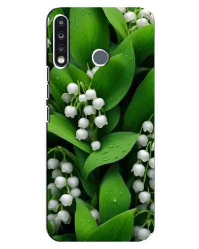 Чехол для TECNO Spark 4 с картинкой «Ландыши в зелени»
