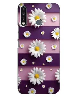 Чехол для TECNO Spark 4 с картинкой «Ромашки на фиолетовом» Чехол для TECNO Spark 4 с картинкой «Ромашки на фиолетовом»