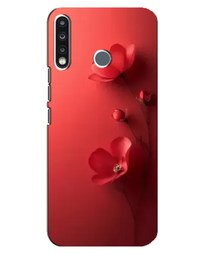 Чехол для TECNO Spark 4 с картинкой «Маковые соцветия»