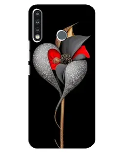 Чехол для TECNO Spark 4 с картинкой «Серебряный фантазийный цветок» Чехол для TECNO Spark 4 с картинкой «Серебряный фантазийный цветок»