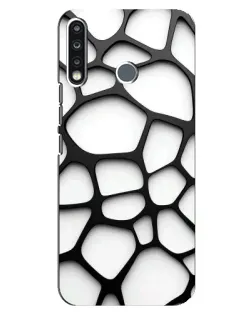 Чехол для TECNO Spark 4 с картинкой «Белая объемная сетка» Чехол для TECNO Spark 4 с картинкой «Белая объемная сетка»