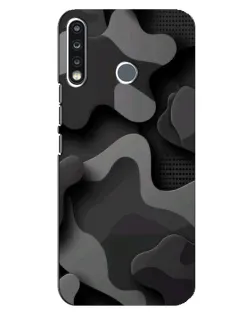 Чехол для TECNO Spark 4 с картинкой «Темный абстрактный камуфляж» Чехол для TECNO Spark 4 с картинкой «Темный абстрактный камуфляж»
