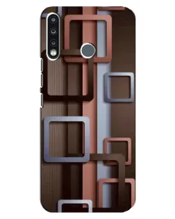 Чехол для TECNO Spark 4 с картинкой «Коричневые объемные квадраты» Чехол для TECNO Spark 4 с картинкой «Коричневые объемные квадраты»