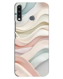 Чехол для TECNO Spark 4 с картинкой «Пастельные нежные волны» Чехол для TECNO Spark 4 с картинкой «Пастельные нежные волны»