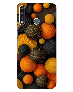 Чехол для TECNO Spark 4 с картинкой «Объемные оранжевые сферы» Чехол для TECNO Spark 4 с картинкой «Объемные оранжевые сферы»