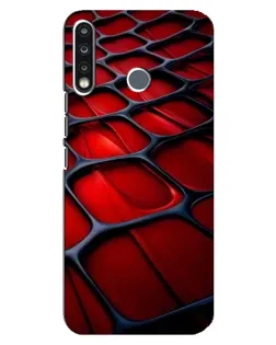 Чехол для TECNO Spark 4 с картинкой «Красная глянцевая сетка» Чехол для TECNO Spark 4 с картинкой «Красная глянцевая сетка»