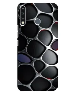 Чехол для TECNO Spark 4 с картинкой «Объемная темная решетка» Чехол для TECNO Spark 4 с картинкой «Объемная темная решетка»