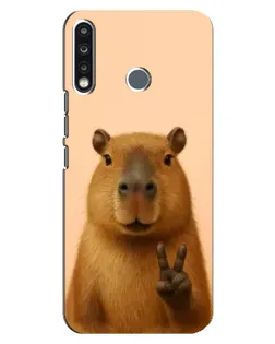 Чехол для TECNO Spark 4 с картинкой «Капибара виктория» Чехол для TECNO Spark 4 с картинкой «Капибара виктория»
