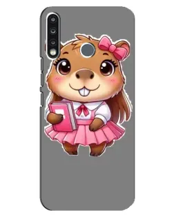 Чехол для TECNO Spark 4 с картинкой «Девочка капибара» Чехол для TECNO Spark 4 с картинкой «Девочка капибара»